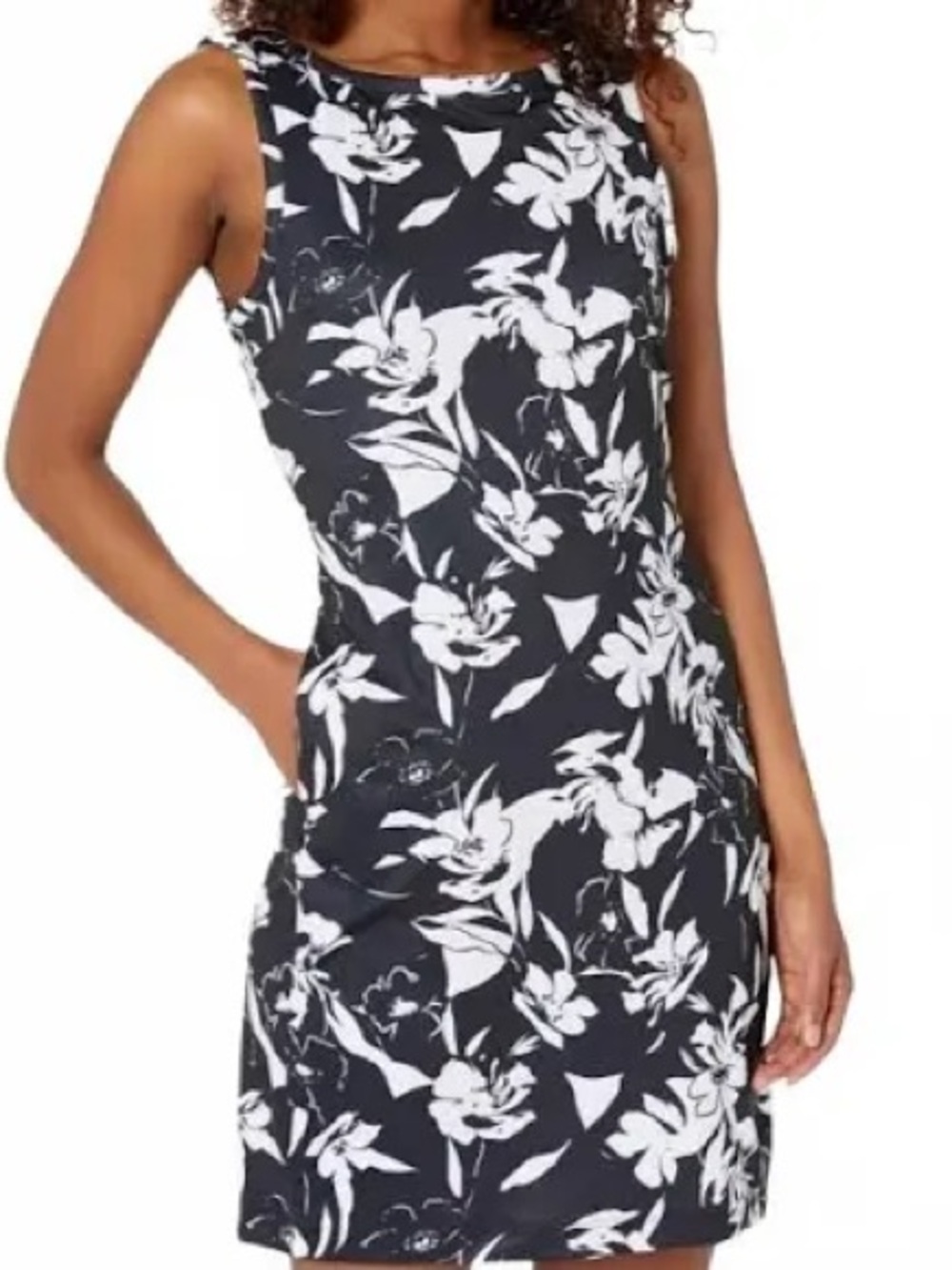 Columbia Chill River Black and White Floral Athletic Dress